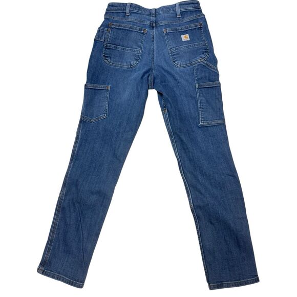 Carhartt Women's Relaxed Fit Double-Front Carpenter Jeans - Linden Size 6 - Picture 9 of 14